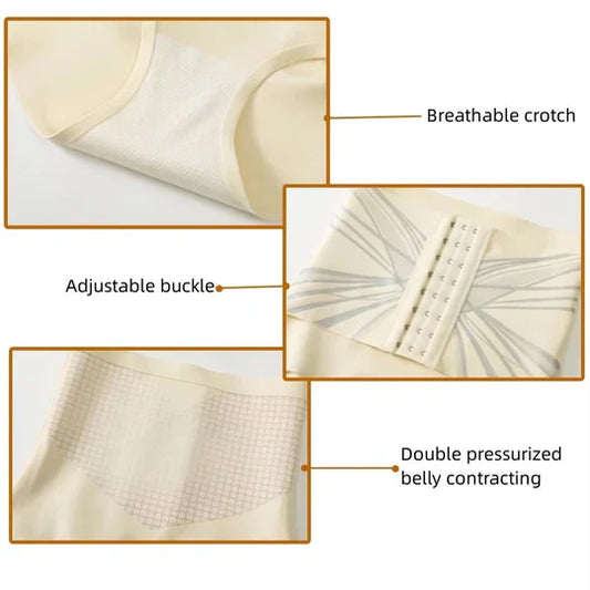 Seamless Buttoned Body Shaping Pants for Women