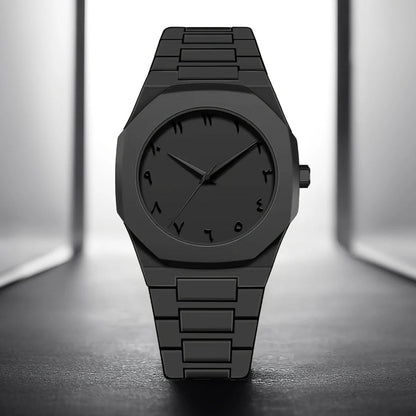 Black Arabic Aura Watch