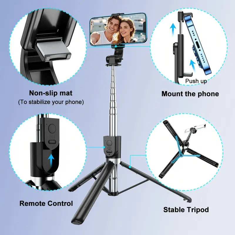 360° panoramic rotation Wireless remote control Tripod
