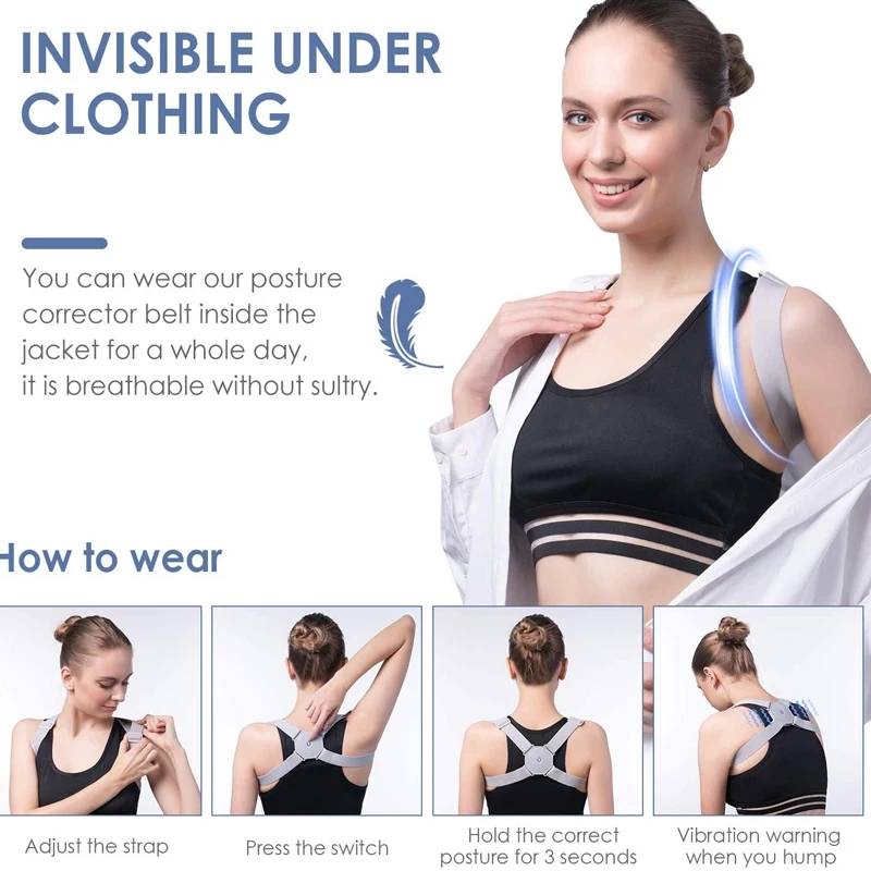 Smart Sensor Posture Corrector Vibration Belt
